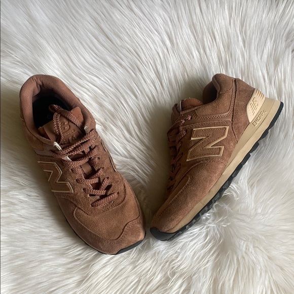 New Balance Shoes - New Balance 574 pecan vintage rose W7